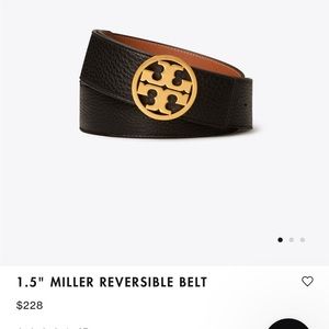 1.5" Tory Burch REVERSIBLE BELT